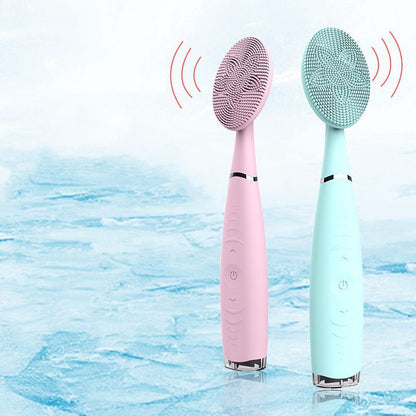 Ultra-Sonic Waterproof Silicone Facial Cleansing Brush