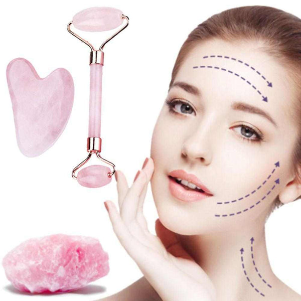 Gua Sha face sculpting stone set for deep hydration and natural glow